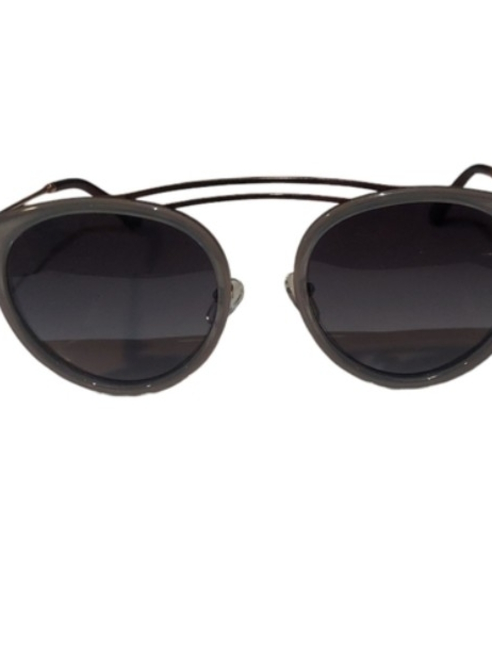 Prive Reveaux Women’s Double-Bridge Round Sunglasses, Case And Cleaning Cloth